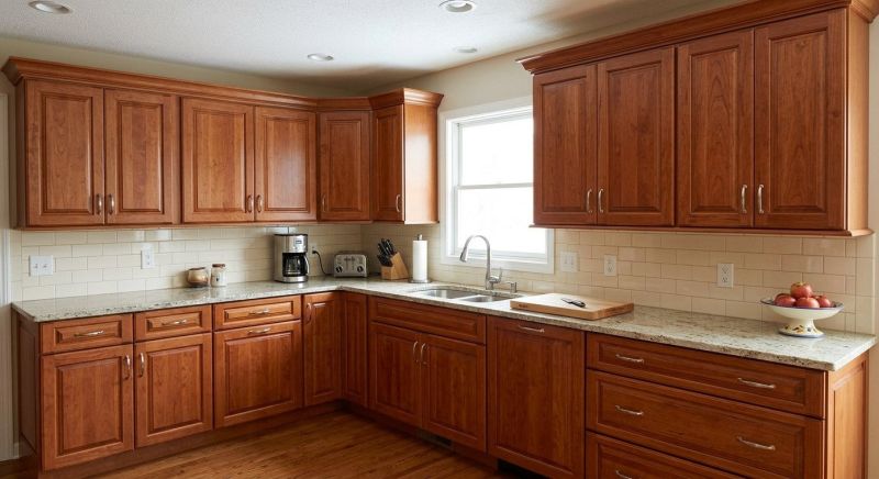 Cherry Kitchen Cabinet Repair